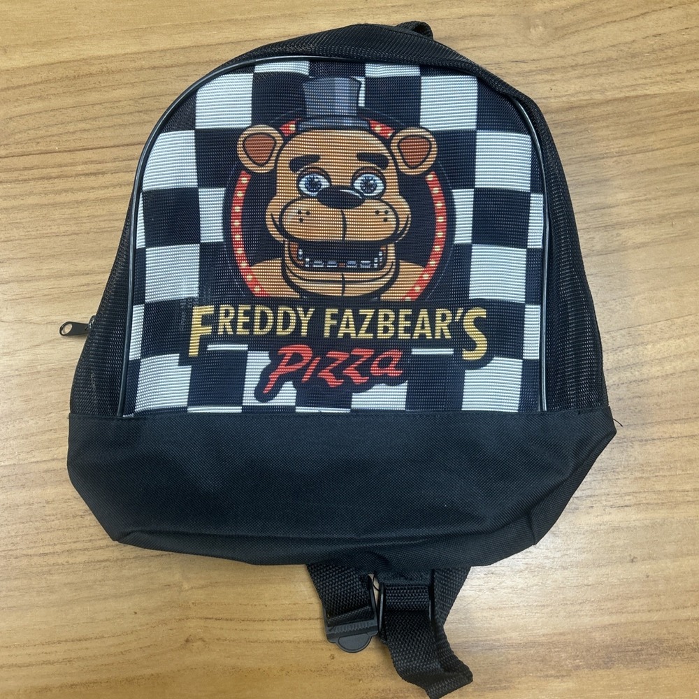 Five Nights at Freddys Freddy Fazbears Pizza Mini Backpack Checkered Black